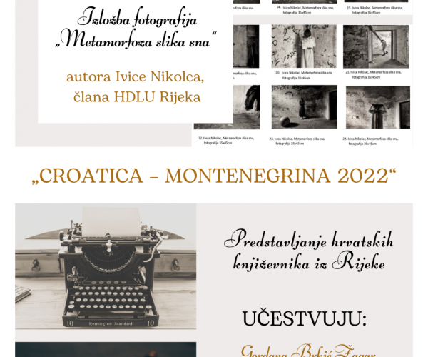 PREDSTAVLJANJE HRVATSKIH KULTURNIH STVARALACA IZ RIJEKE, 29. SEPTEMBRA, U NBCG